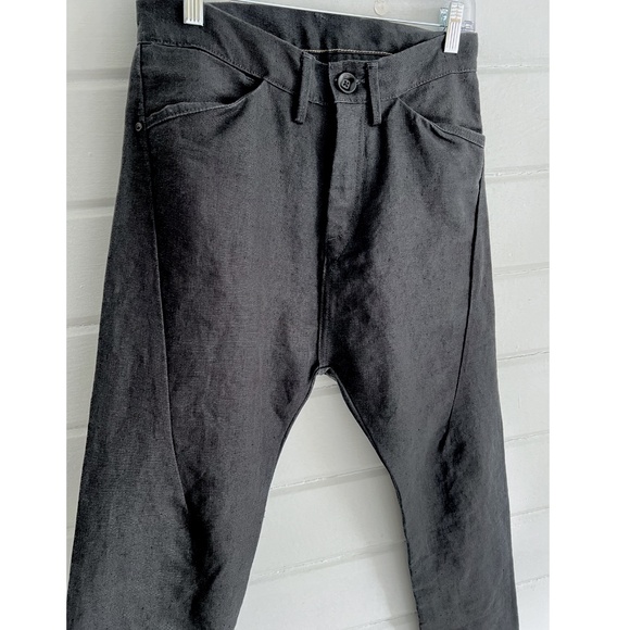 MATIAS U.S.A. 'Lunado' Hemp/Cotton Drop Crotch Skinny Pants Dark Gray- NWT! - 29 - Picture 2 of 16